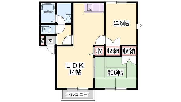 サンコートの物件間取画像